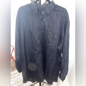 Worn once black jos a bank button down size XL